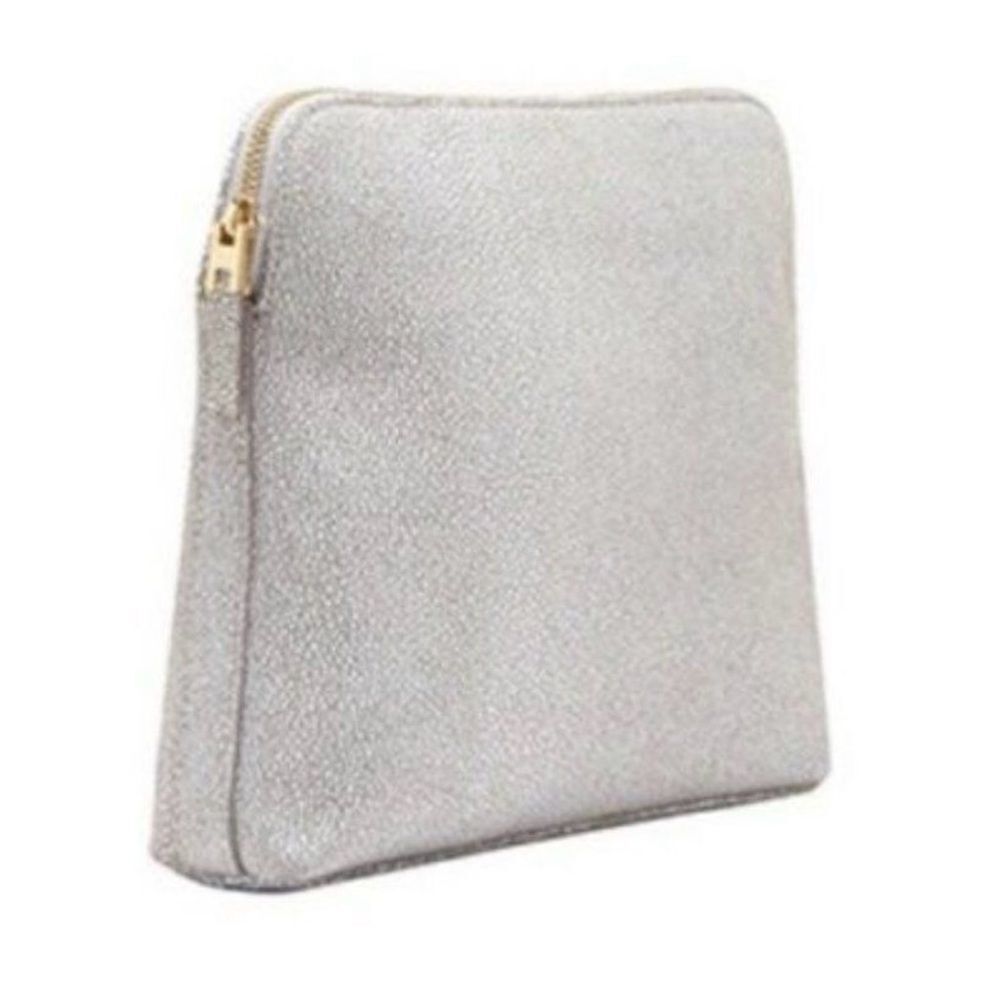 [India Hicks] Insider Stingray Leather Clutch 🩶